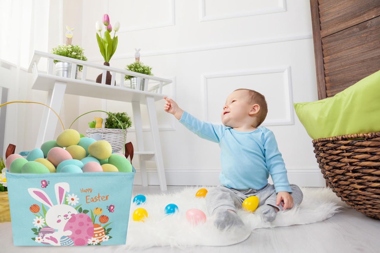 Sanjiaofen Easter baskets leather handles enable easy carrying and durable daily use.