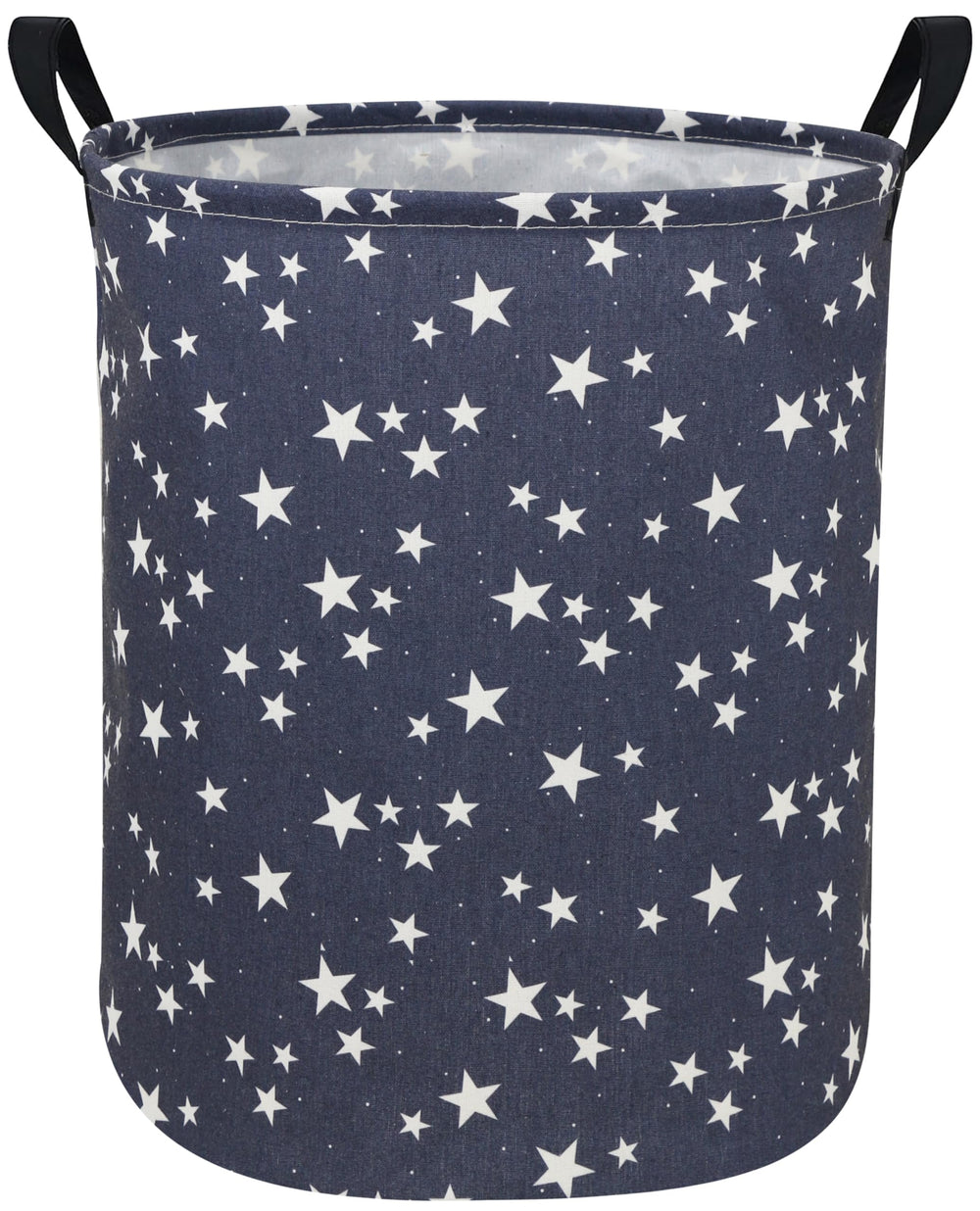 Sanjiaofen Star Laundry Hamper front view with blue star design for kids' storage