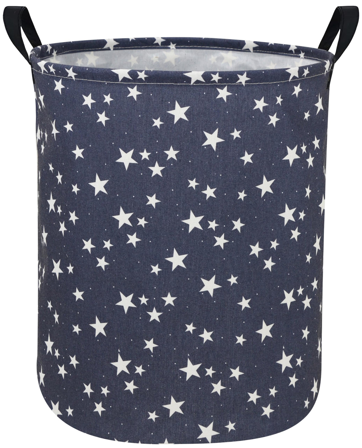 Sanjiaofen Star Laundry Hamper front view with blue star design for kids' storage