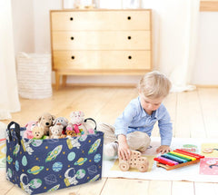 Sanjiaofen waterproof storage bin with leather handles for durable organization.