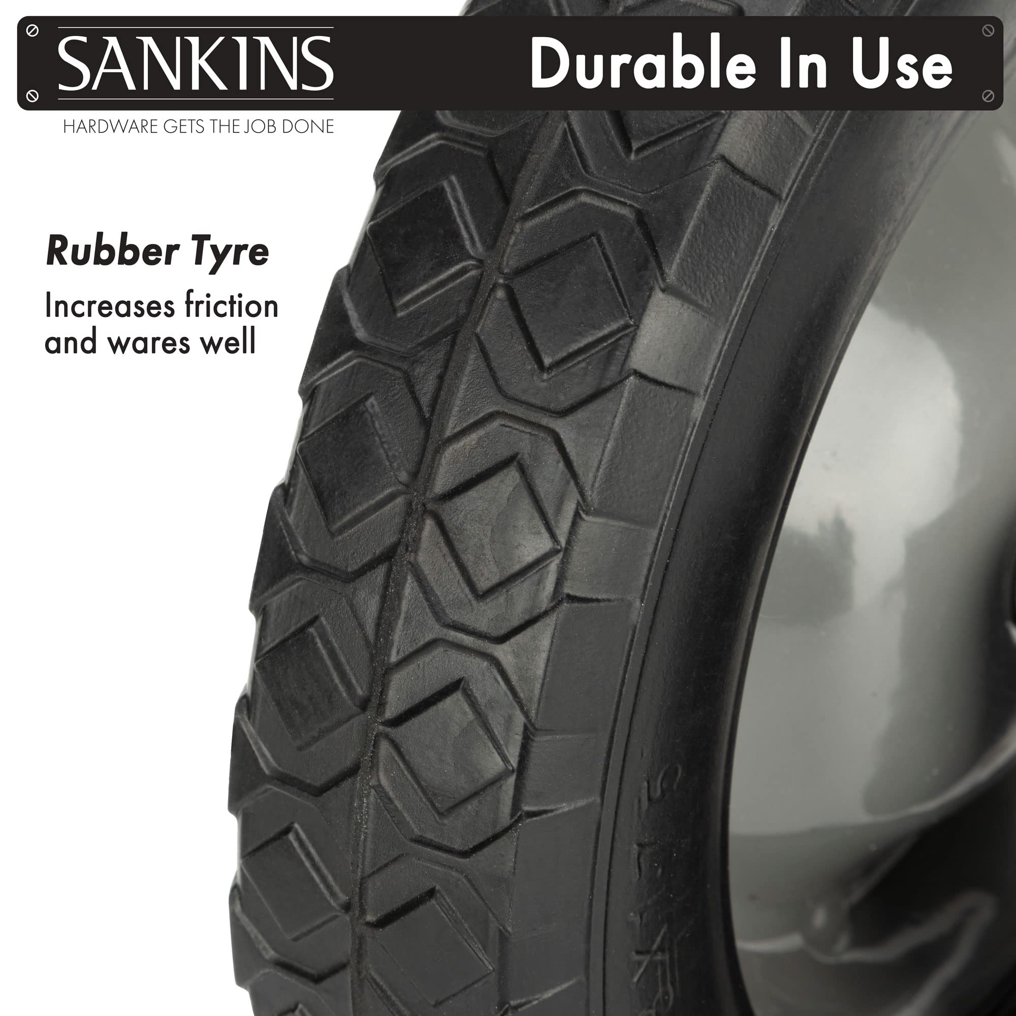 SANKINS gate wheel fits 1-5/8 to 2 inch frames for wide compatibility