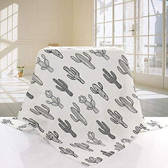 SANNIX cactus muslin swaddle with floral print for stylish baby time