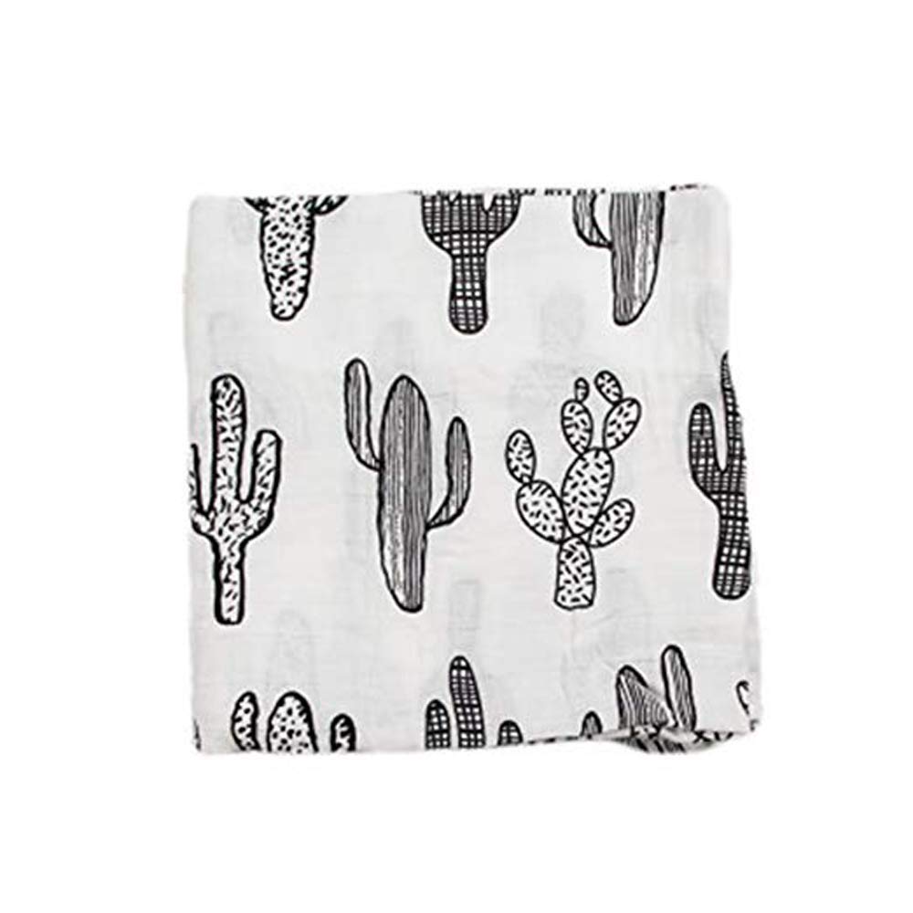 SANNIX cactus swaddle stroller cover on baby provides shade and comfort