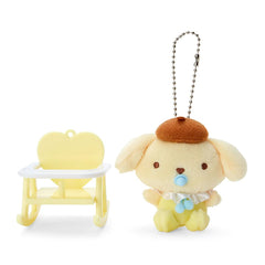 Sanrio Pompom Pudding Baby Chair Mat mascot close-up highlights the friendly design for playtime moments.
