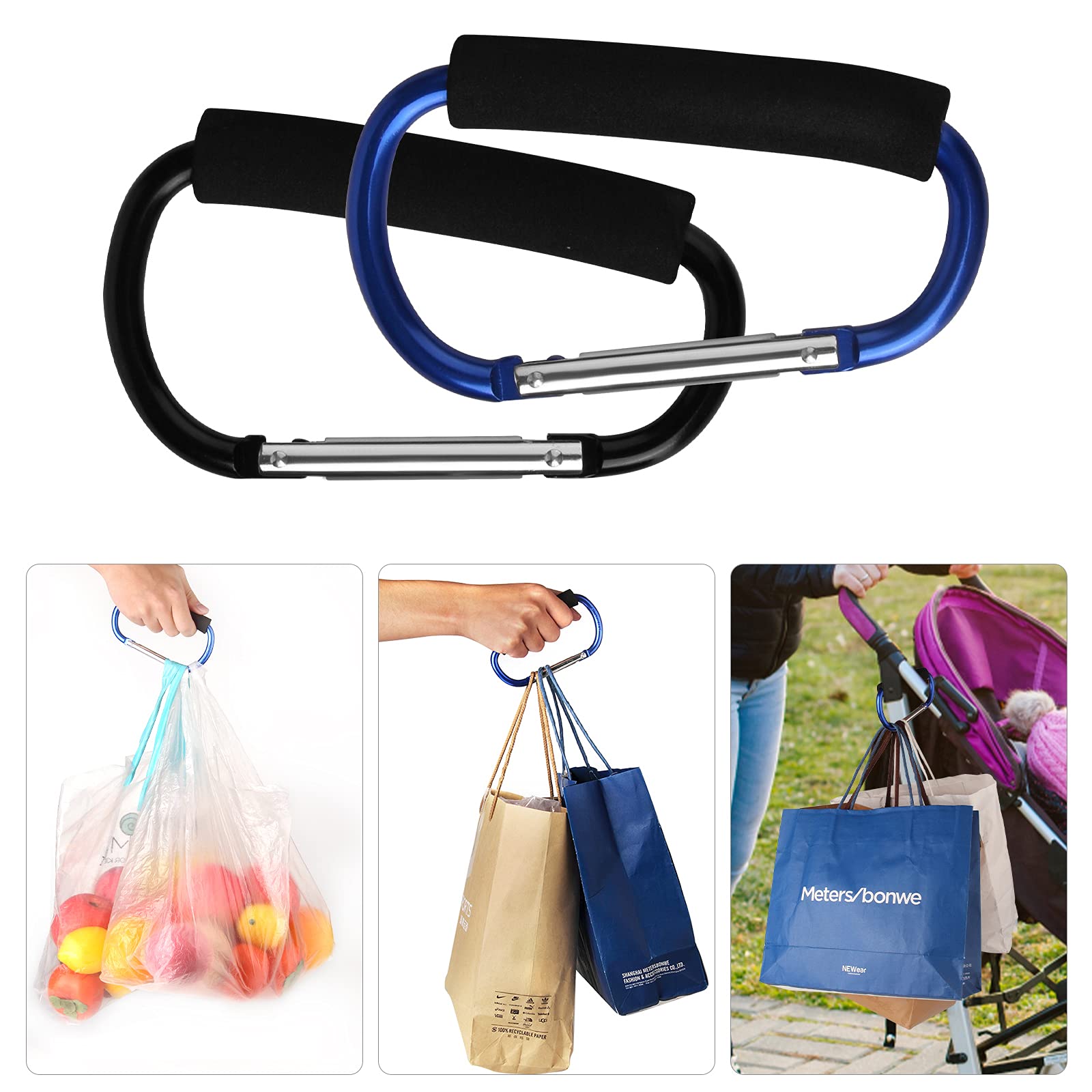 Sansheng luggage-bags-connection carabiner helps attach bags to suitcases.