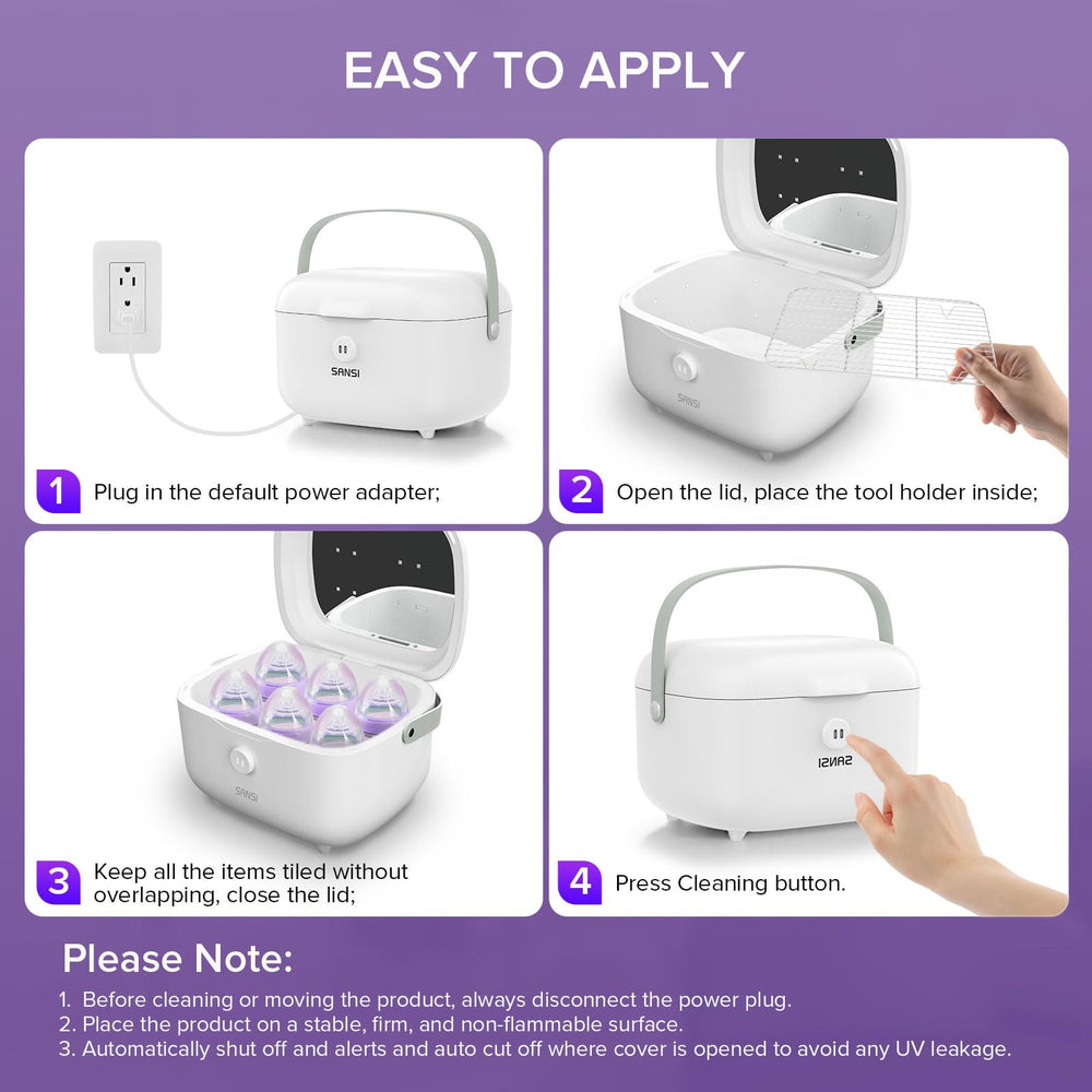 SANSI UV Light Sanitizer Box durable construction designed for long-term family use.