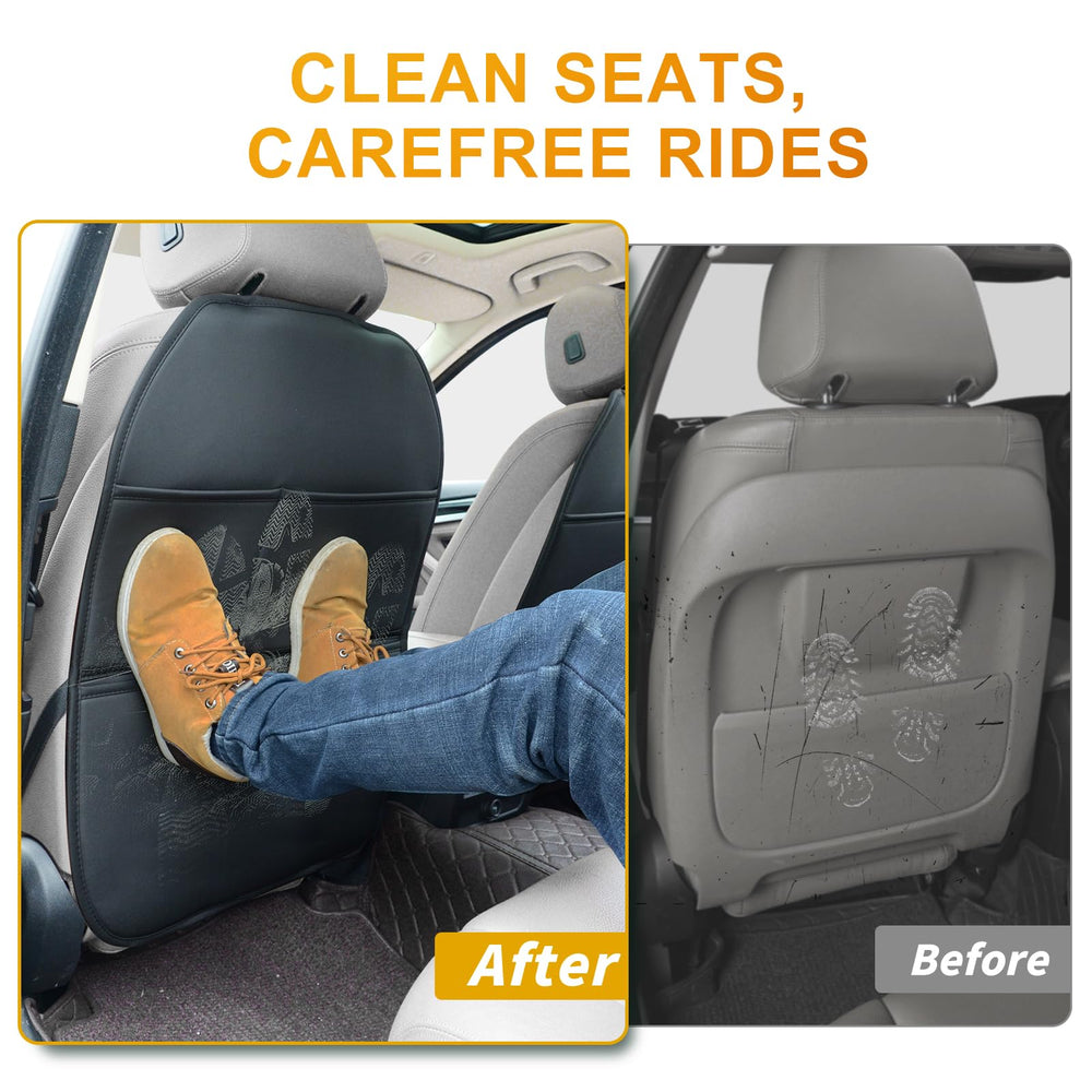 Sanwom protector in action in car demonstrates back-seat protection