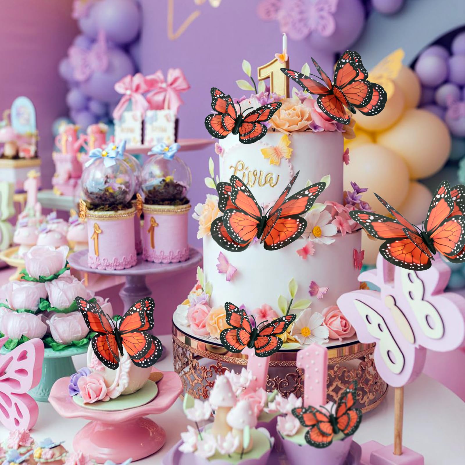 SAOROPEB 3D butterfly magnet on locker is colorful and reusable.