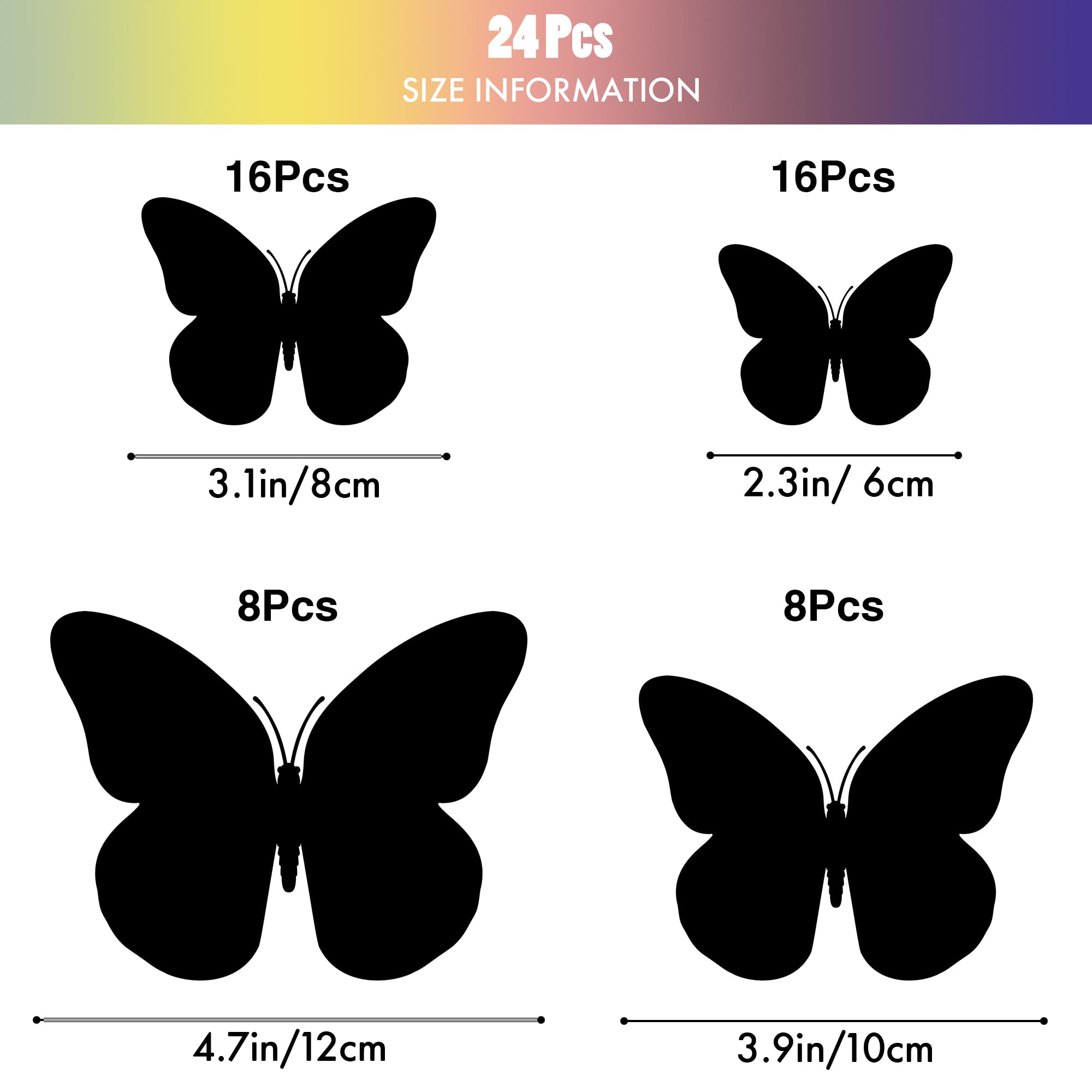 SAOROPEB 3D butterfly background decor for photoshoots.
