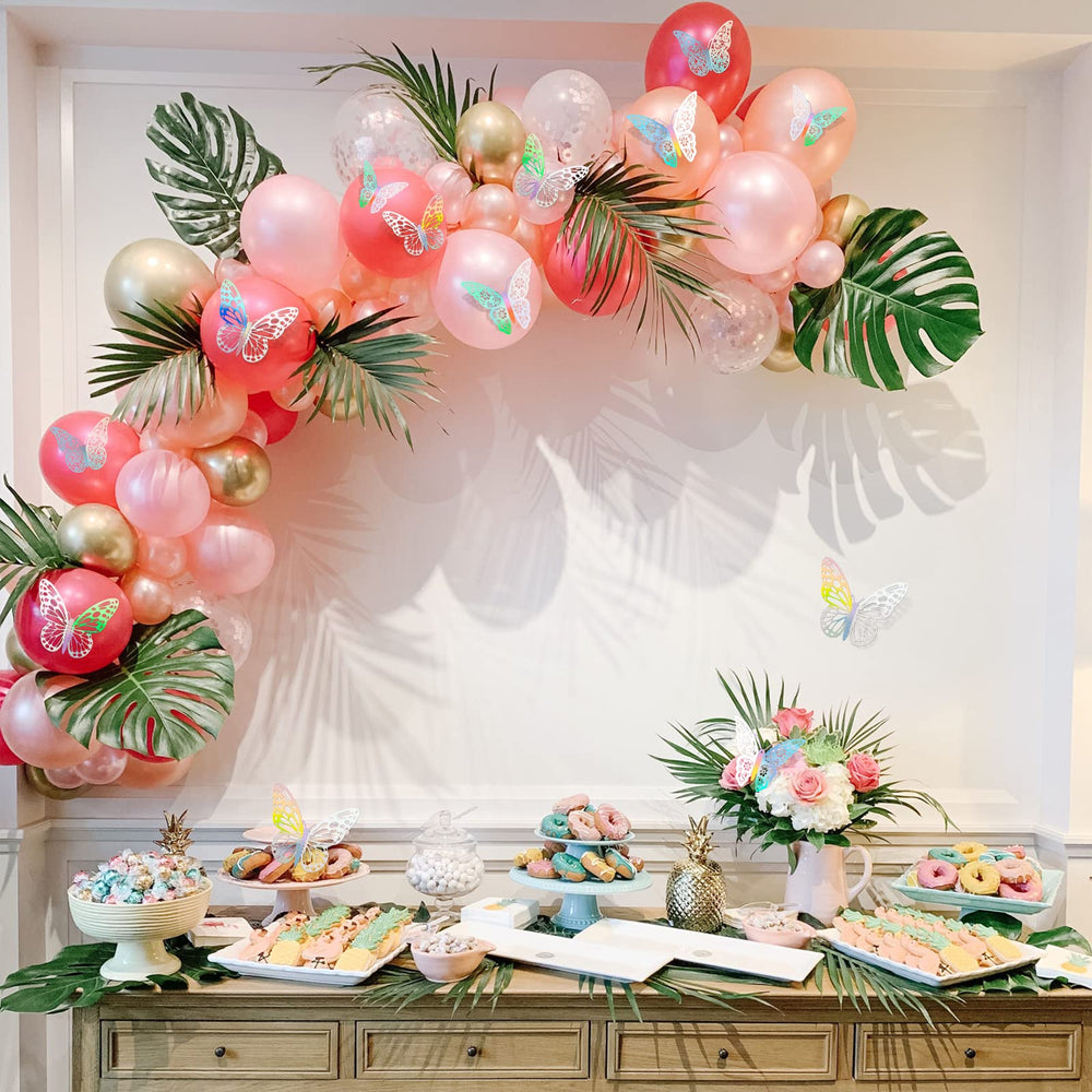 SAOROPEB 3D butterfly-style2-4in creates whimsical backdrops for photos and events.