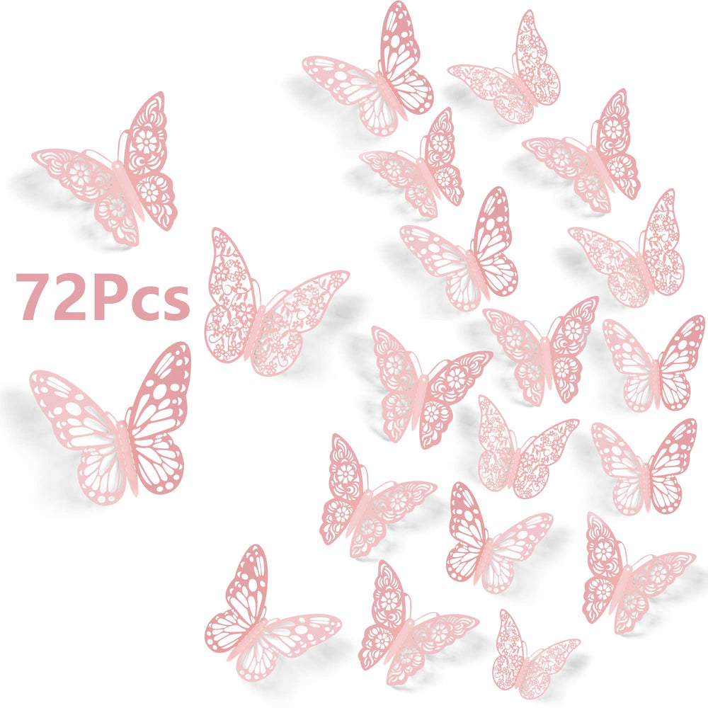 SAOROPEB 3D butterfly wall decal style 1 3in close up for kid's room decor