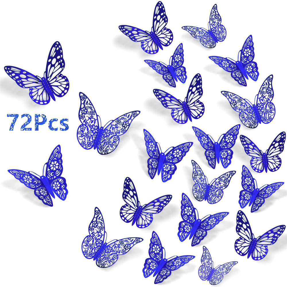 SAOROPEB 3D butterfly wall decal style1 3in adds dimensional charm to kids' rooms