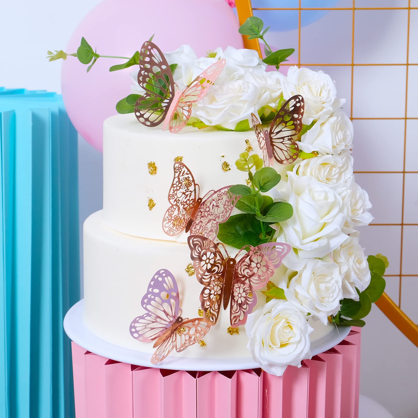 SAOROPEB 3D butterfly wall decal style 2 3in versatile cake-table decor.