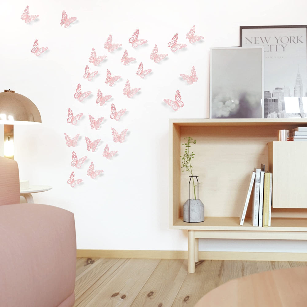 SAOROPEB 3D butterfly wall decal style 2 4in colorful display