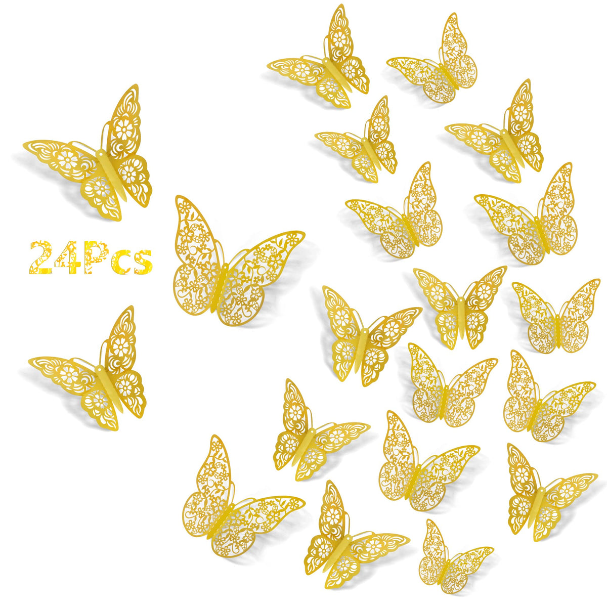 SAOROPEB 3D butterfly wall decor Style 1 3-inch adds subtle elegance to walls.