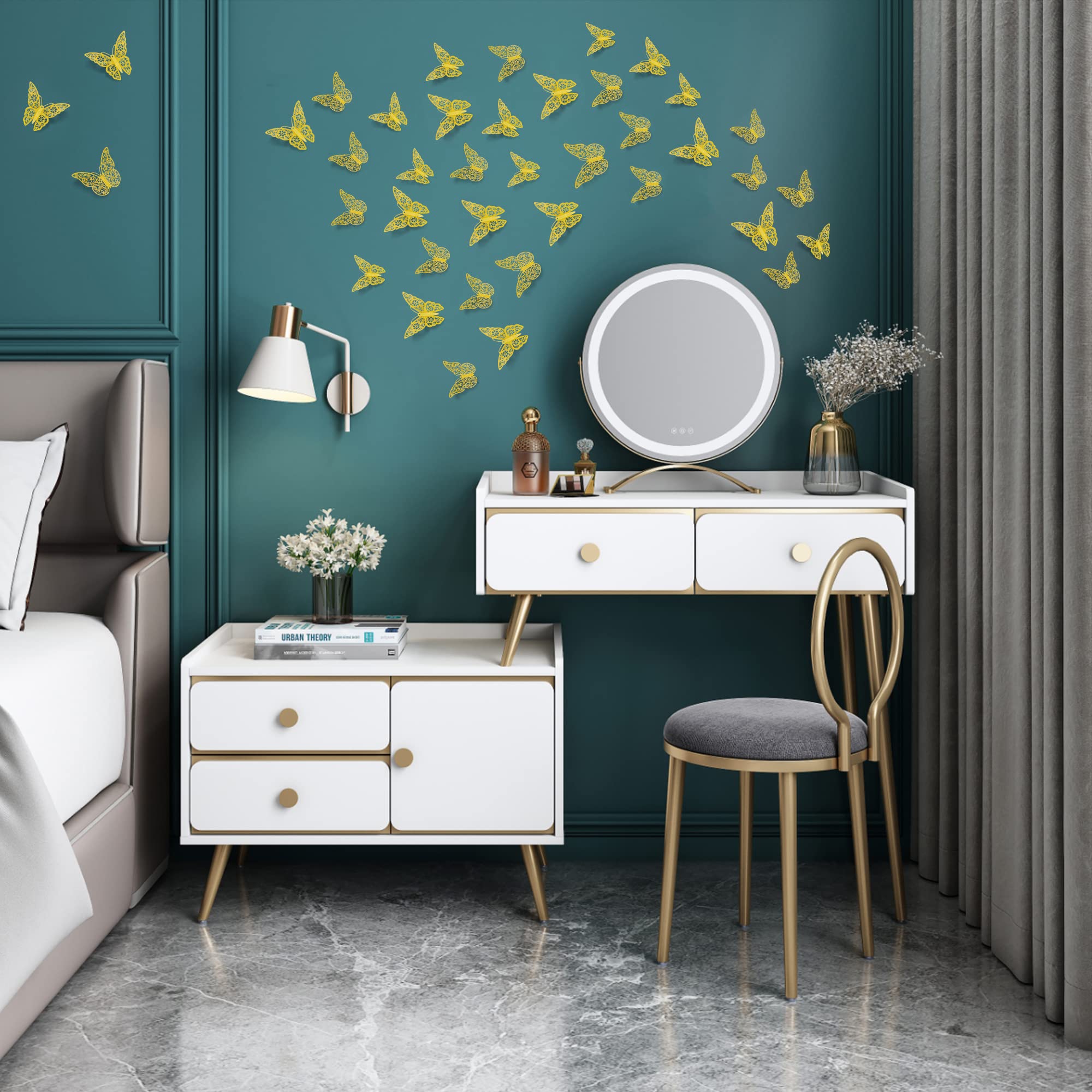 SAOROPEB 3D butterfly wall decor Style 1 5-inch forms bold wall clusters.