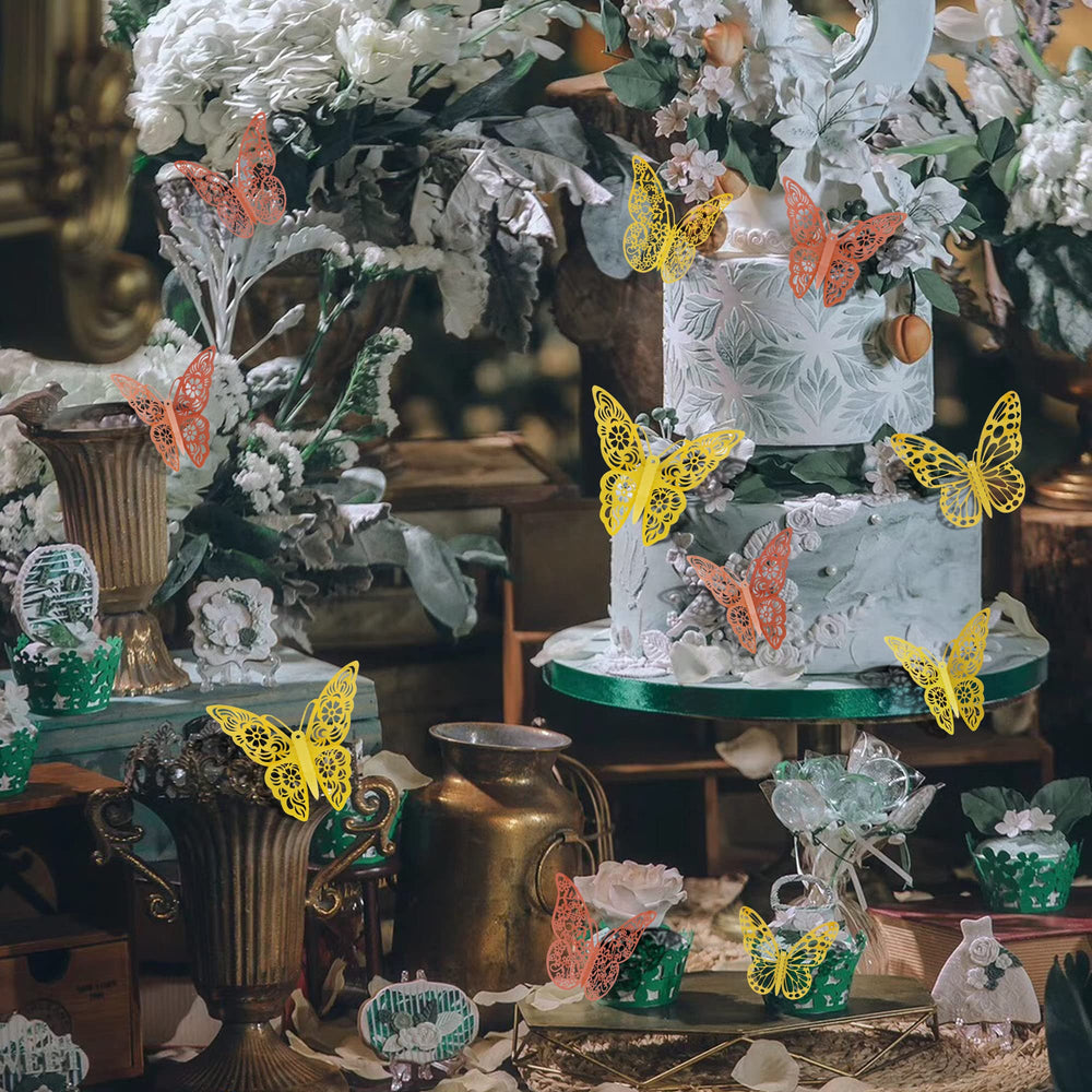 SAOROPEB 3D butterfly wall decor style1-5in creates a bold focal point on feature walls.