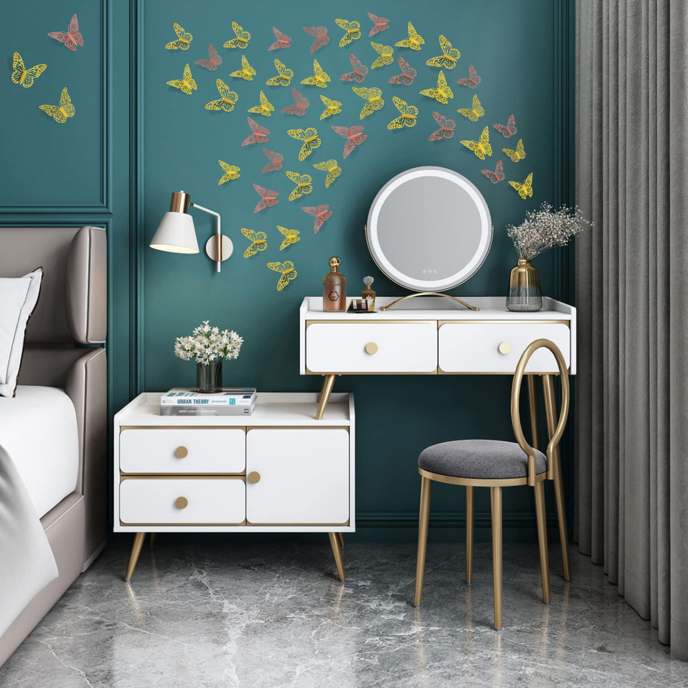 SAOROPEB 3D butterfly wall decor style2-3in adds festive sparkle to party backdrops.