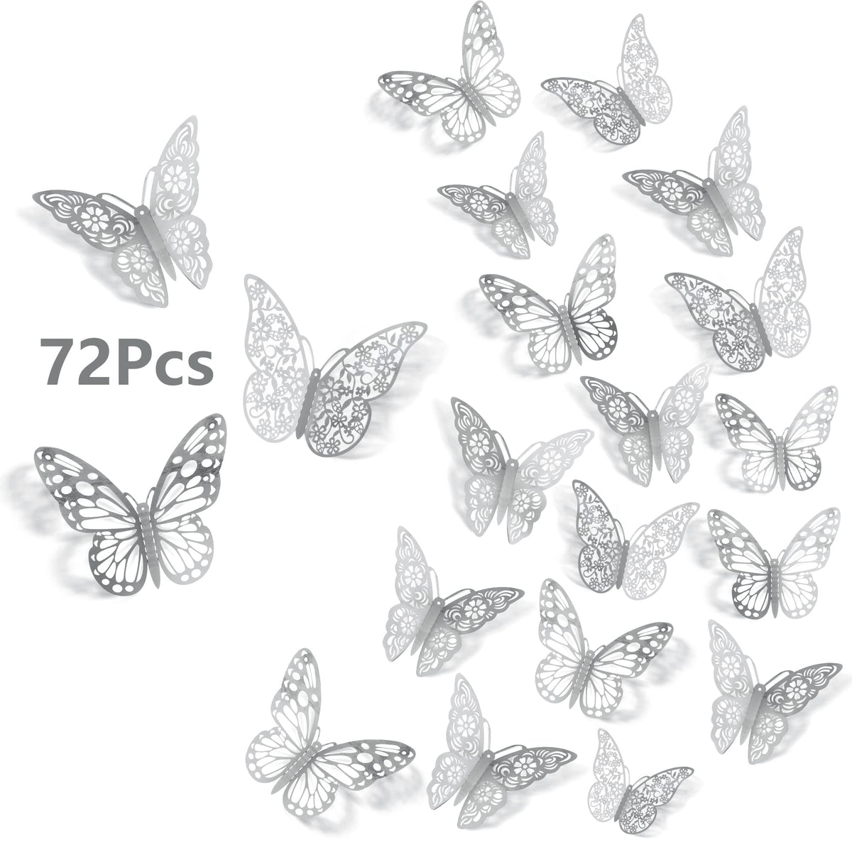 SAOROPEB 3D butterfly wall stickers Style 1, 3in, adds playful charm to kids' rooms.