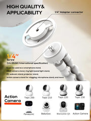 SAPESEHE anti-slip feet stabilize on uneven surfaces for steady monitoring.
