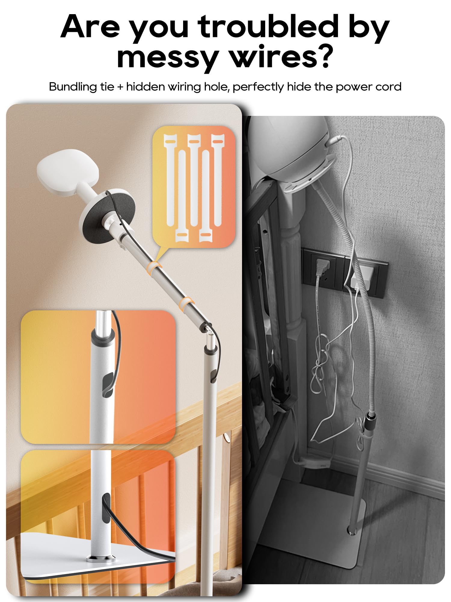 SAPESEHE floor stand reaches 86.6 inches for wide room coverage