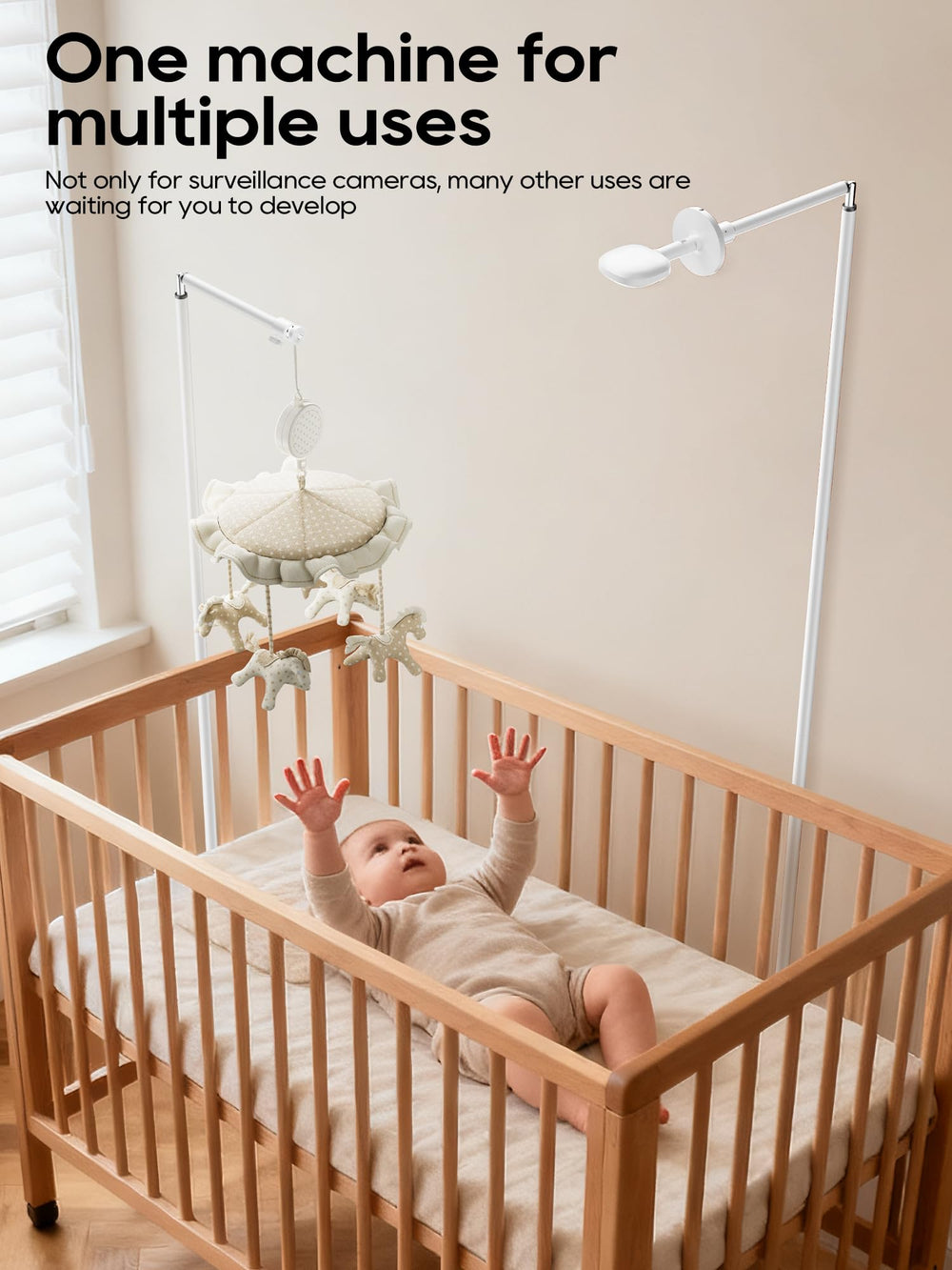 SAPESEHE floor stand tilt feature enables precise baby view