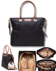 Sarah Wells Abby insulated pockets help maintain milk temperature during commuting.