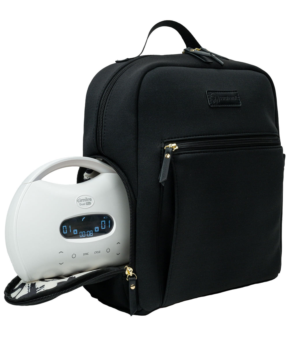 Sarah Wells Fifi mini backpack exterior bottle pocket for quick access