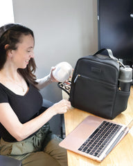 Sarah Wells Fifi mini backpack interior pocket for cords and small items