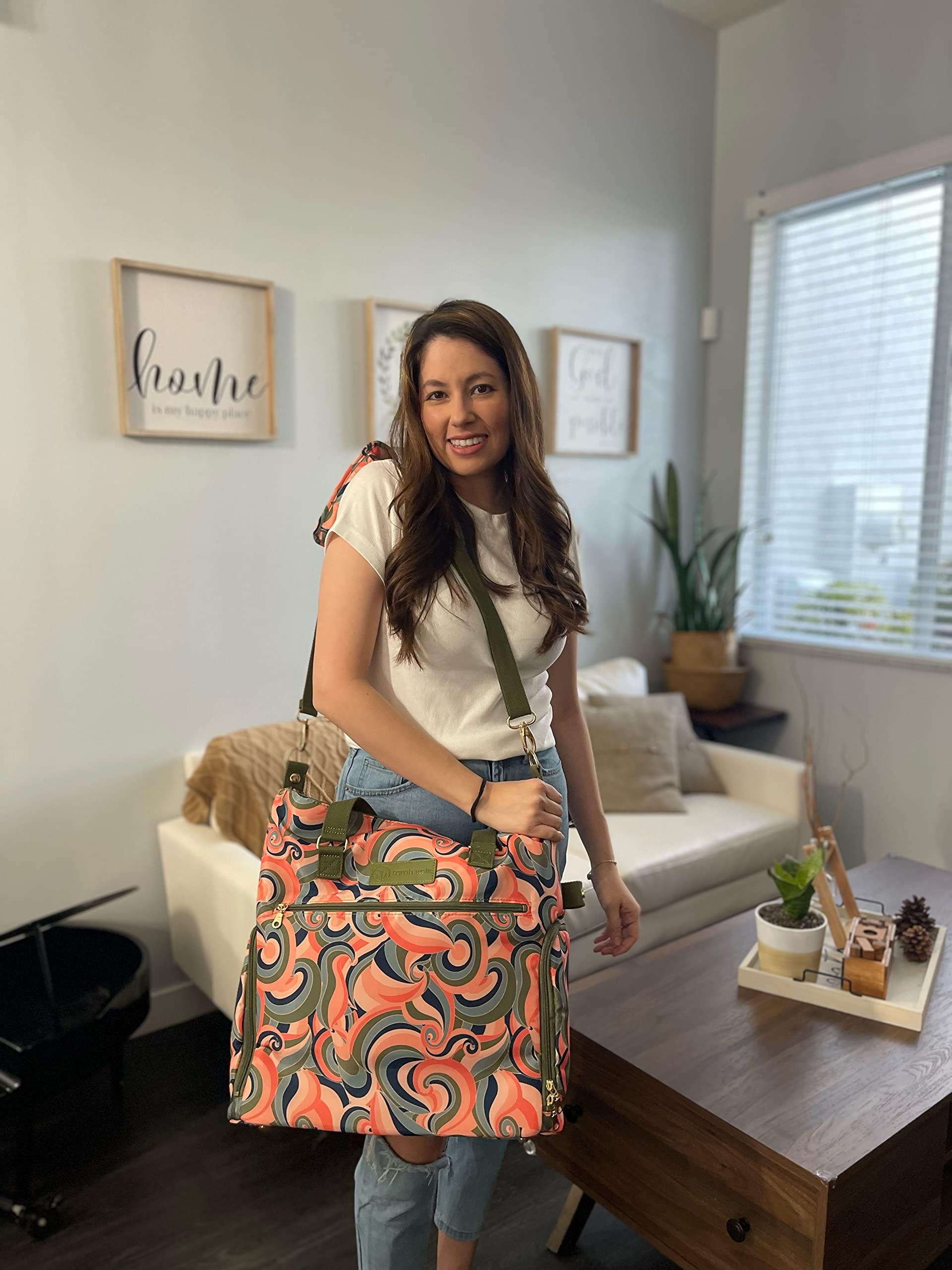 Sarah Wells Lizzy insulated cooler pocket keeps milk cold during travel