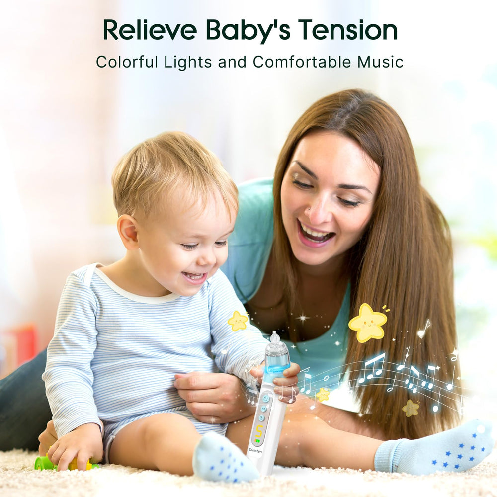 Saresten nasal aspirator baby storage box keeps accessories organized for trips.
