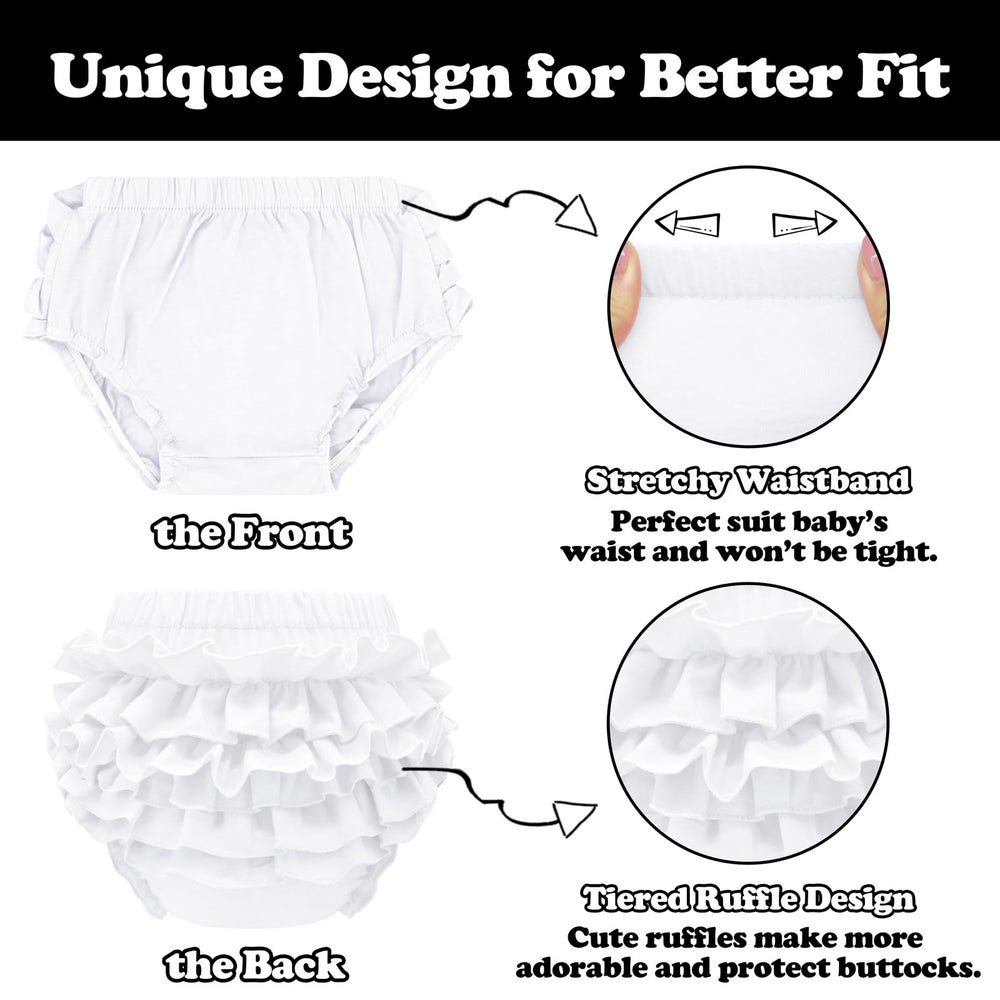 Sarfel toddler bloomers side ruffles worn during active play.