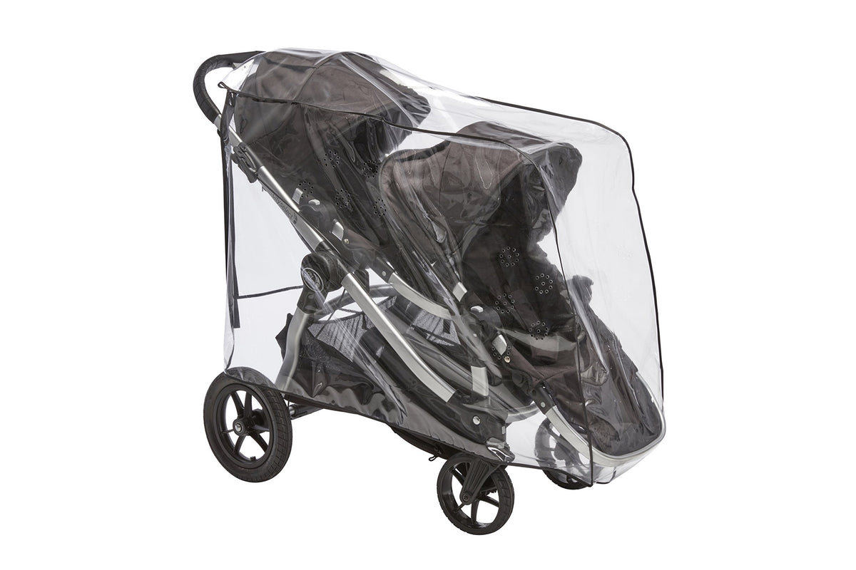 SASHA'S rain cover for City Select Double fits securely for weather protection.