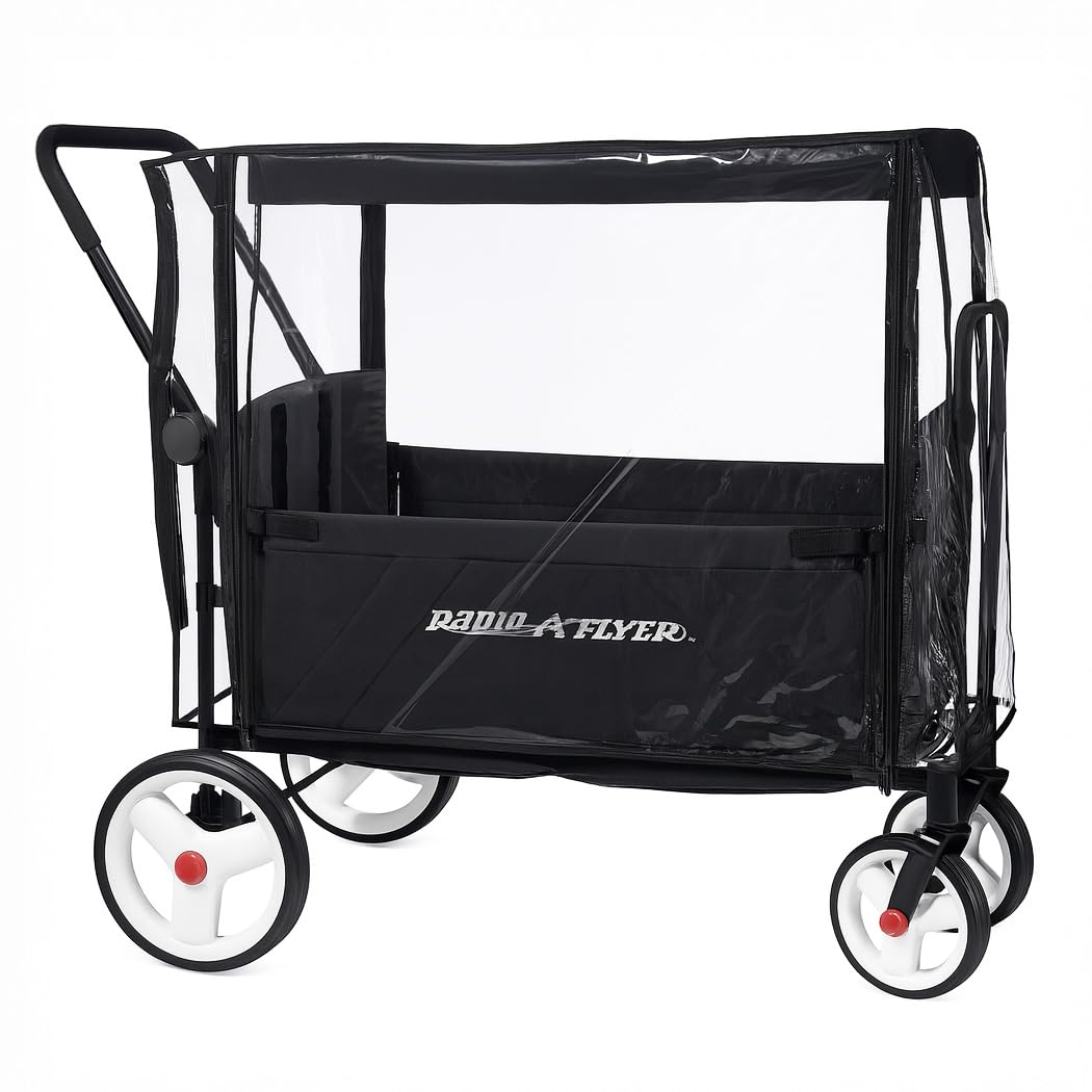 SASHA'S rain cover for Radio Flyer stroller wagon with full coverage for dry protection