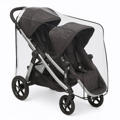 SASHA'S rain cover zipper detail enables easy on-off access.