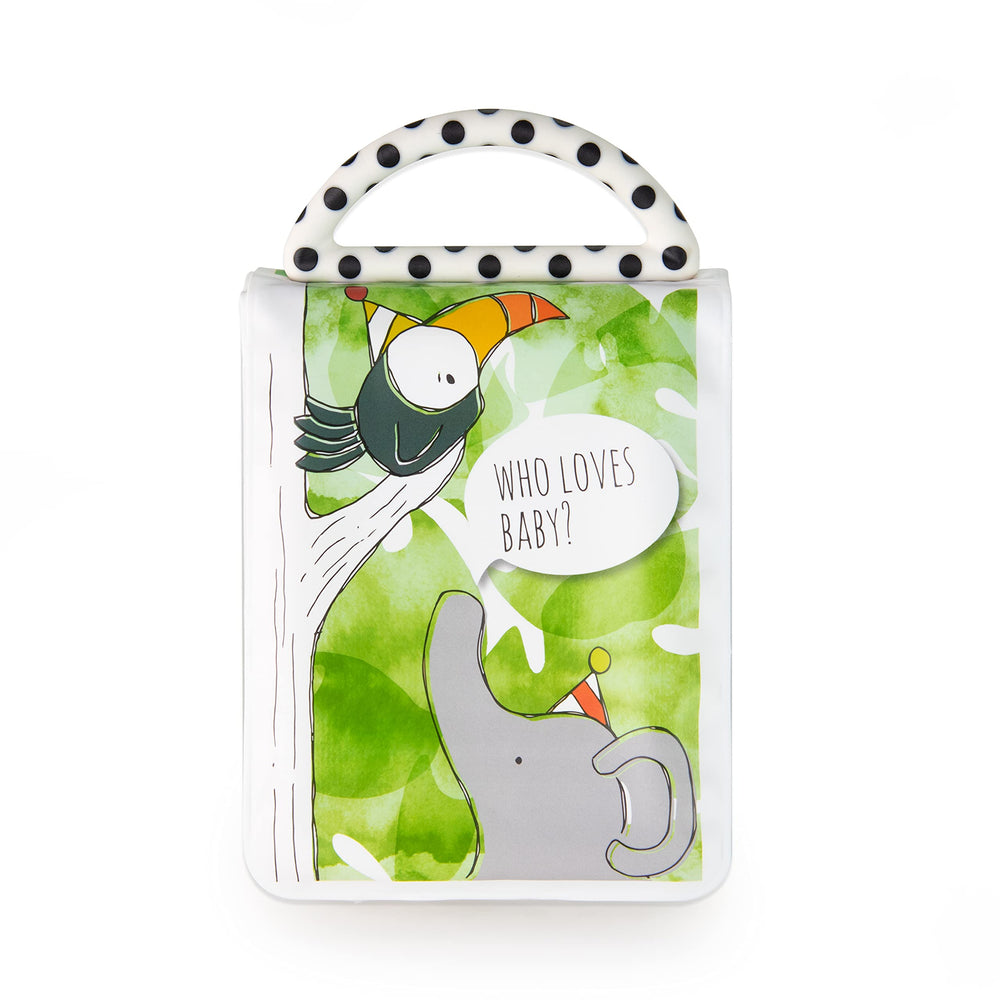 Sassy Developmental Look Book front cover with high-contrast graphics to engage baby vision.