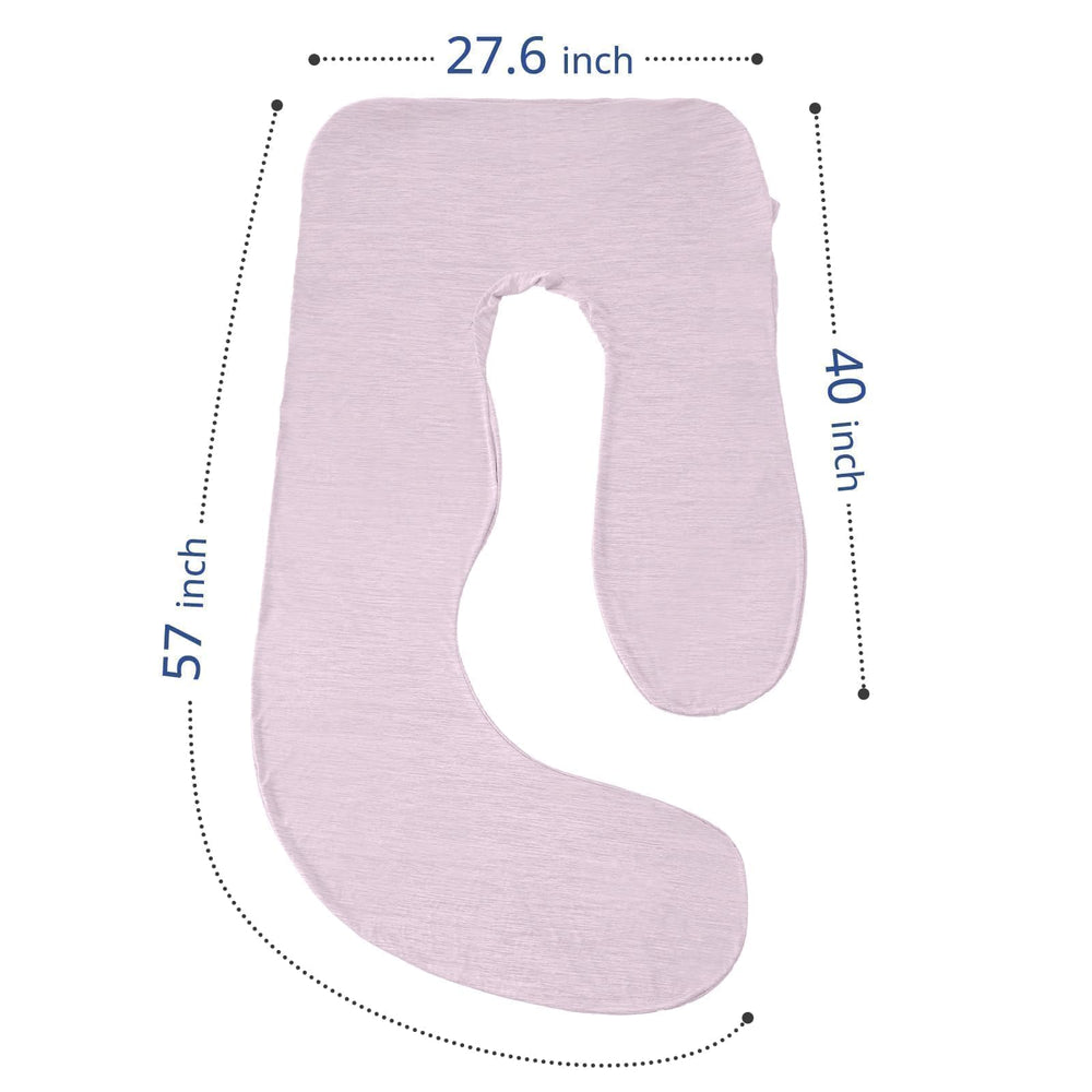 Sasttie 57-inch pillow fit shows stretchable fabric for a snug, secure fit