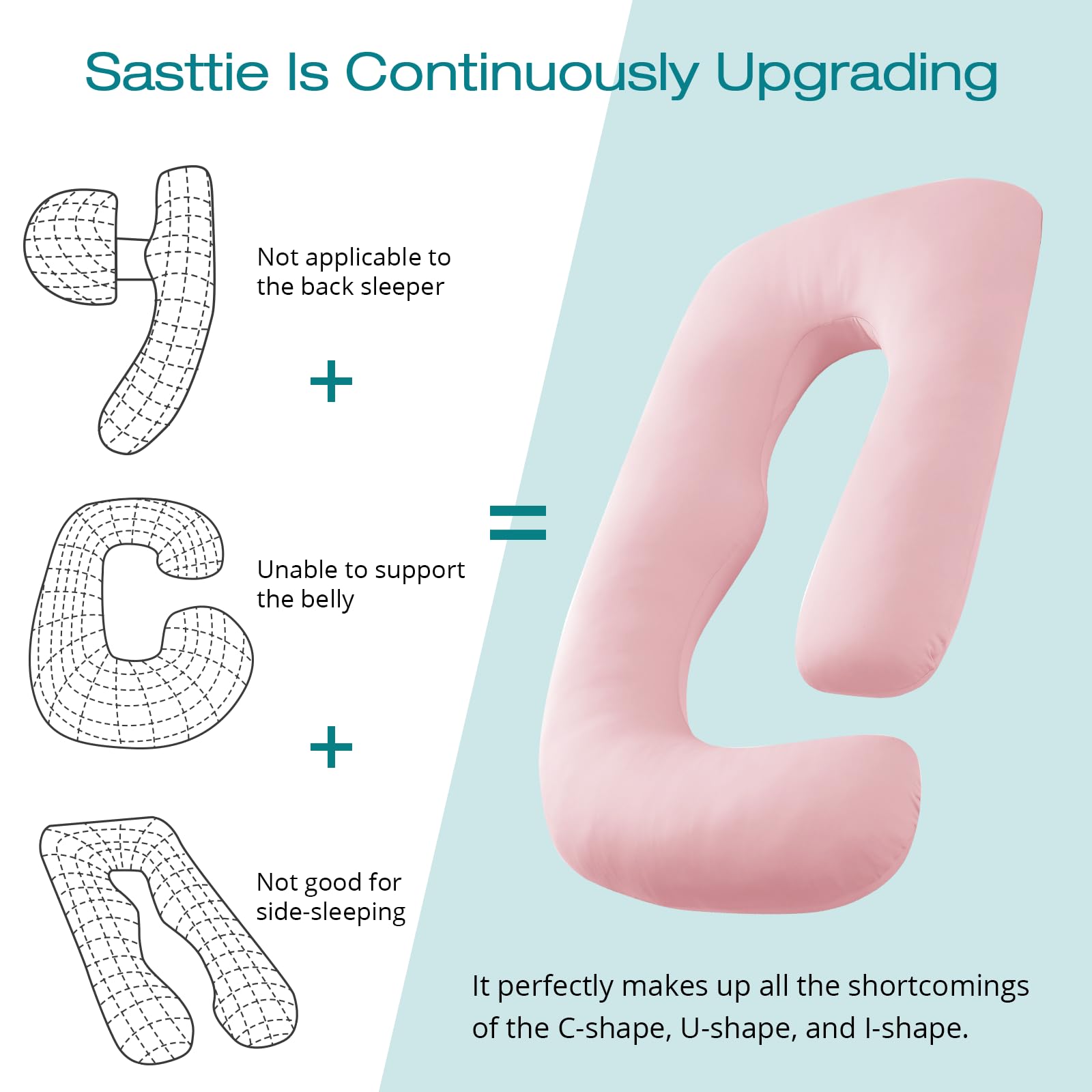 Sasttie cooling breathable cover provides a light sleep surface