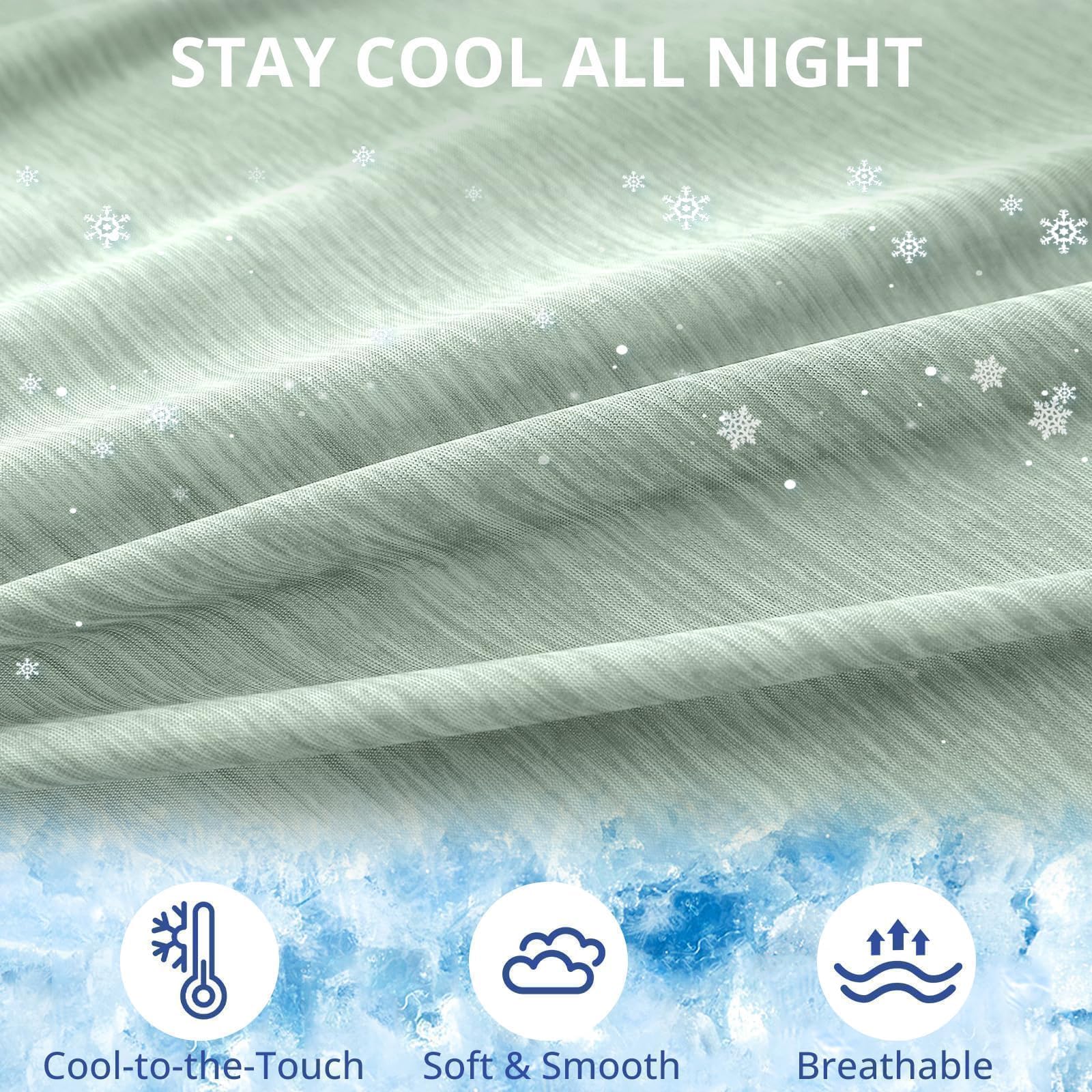 Sasttie cooling pillow cover zipper detail highlights easy installation and secure protection
