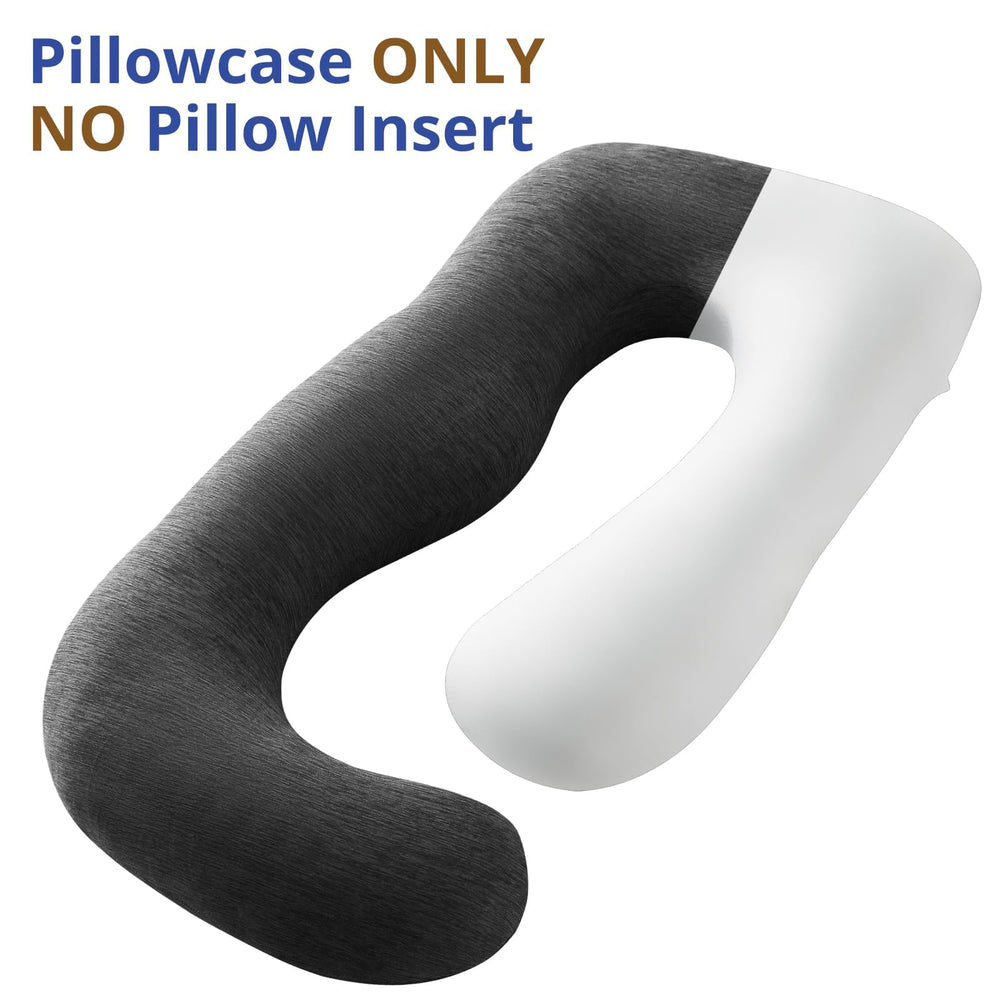 Sasttie cooling-pregnancy-pillow-cover breathable vents promote airflow on warm nights