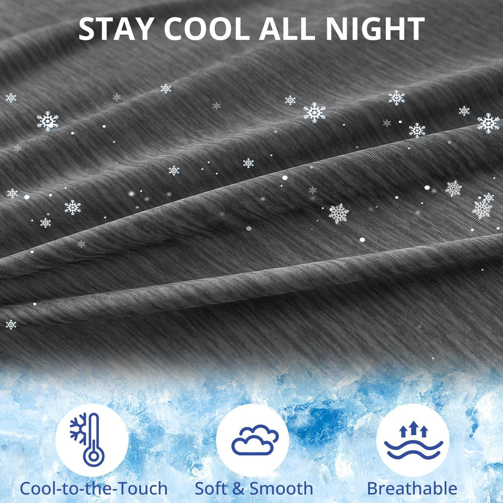 Sasttie cooling-pregnancy-pillow-cover fabric closeup reveals soft, breathable material for refreshed sleep