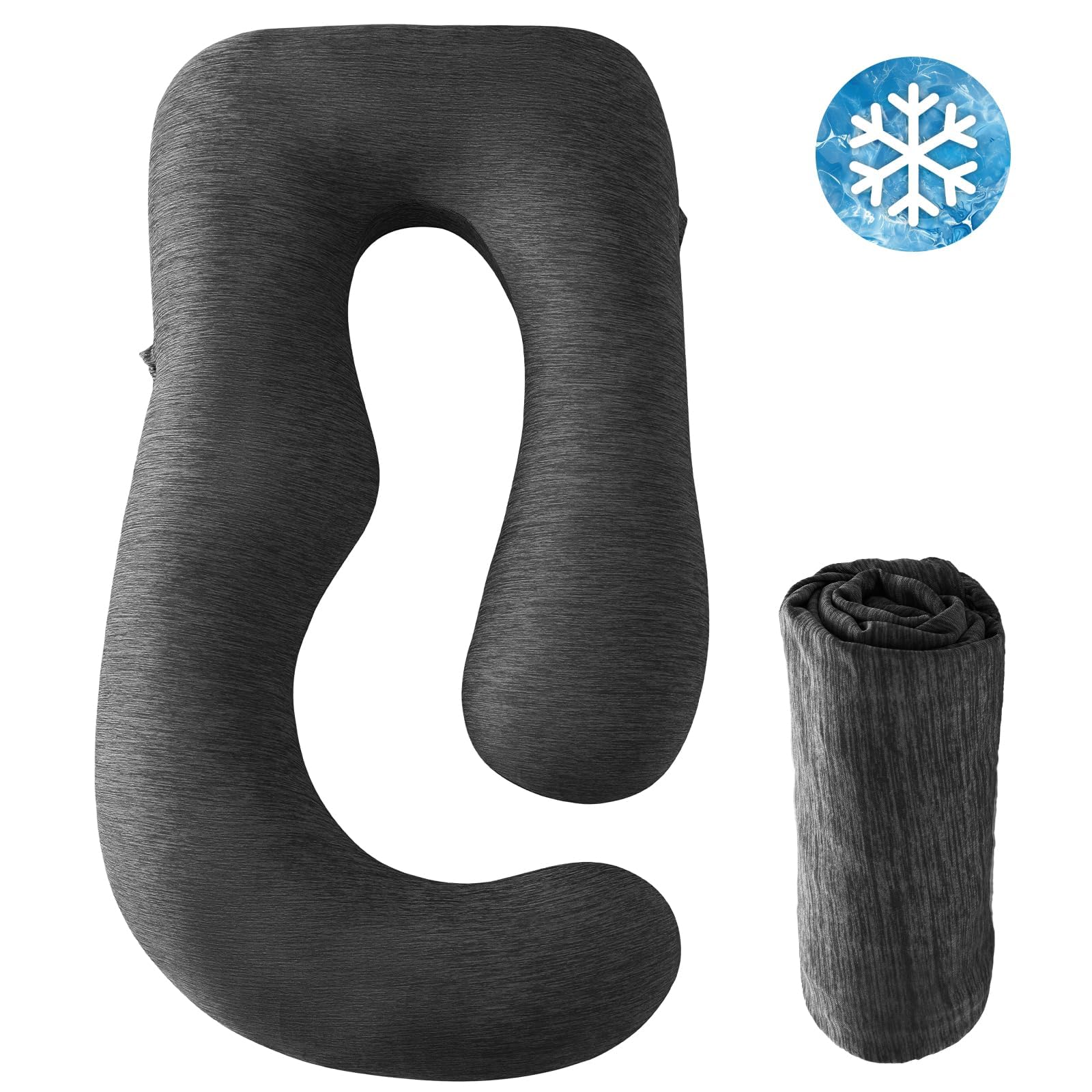 Sasttie cooling-pregnancy-pillow-cover machine washable for easy cleaning