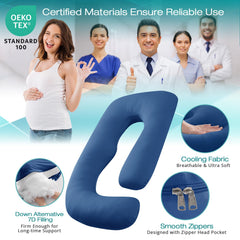 Sasttie down-alternative filling pillow balances plush feel with support