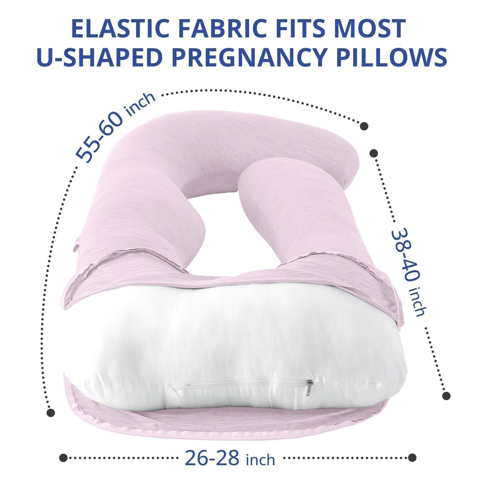 Sasttie pillow cover with two-way zipper enables easy installation and protects the pillow