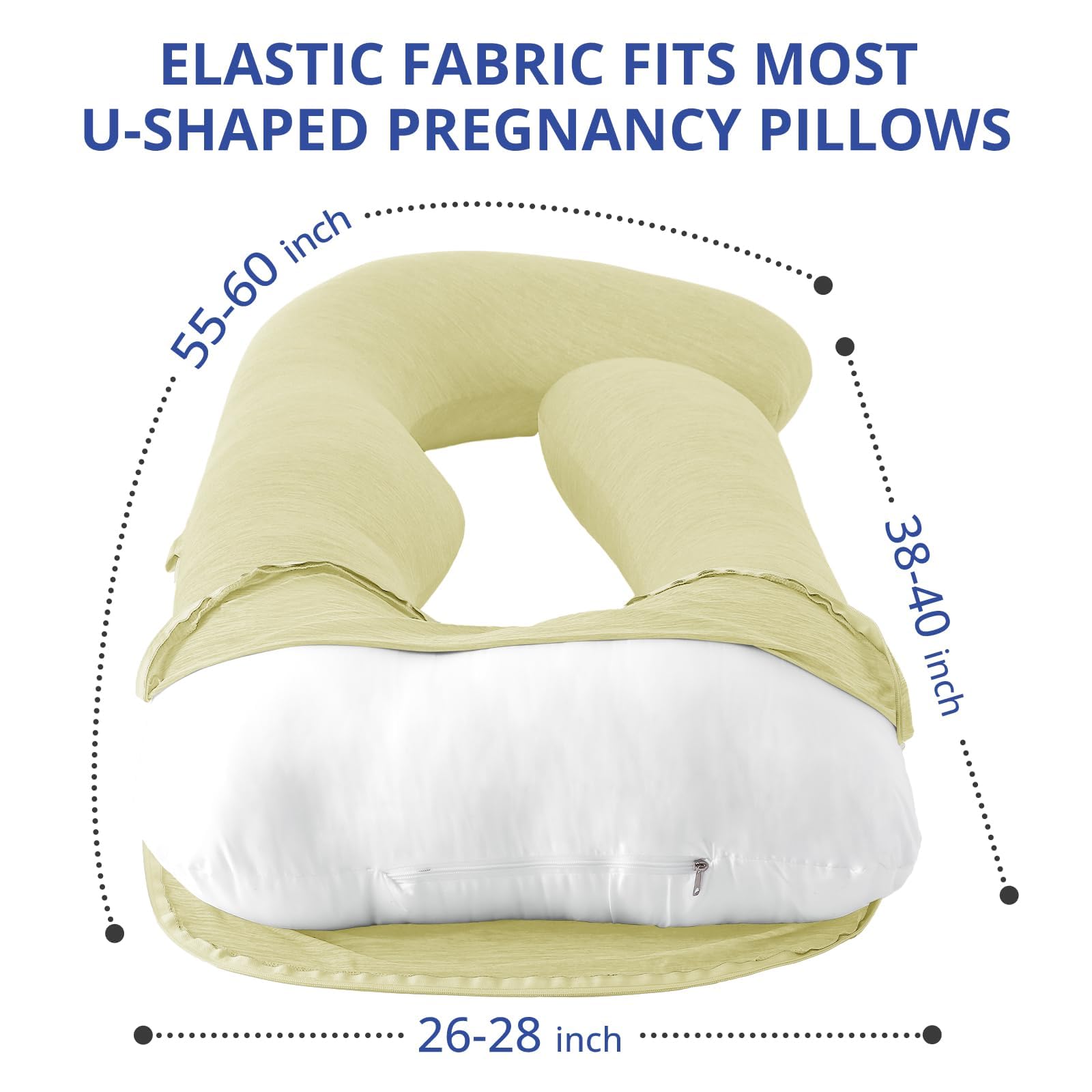 Sasttie pillow cover with two-way zipper for easy installation.