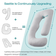 Sasttie removable-cover closeup highlights easy zipper and breathable fabric