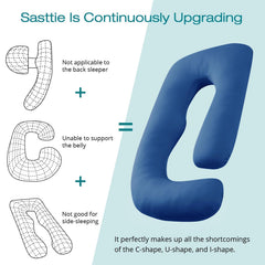 Sasttie removable cover with zipper enables easy washing for fresh sleep.