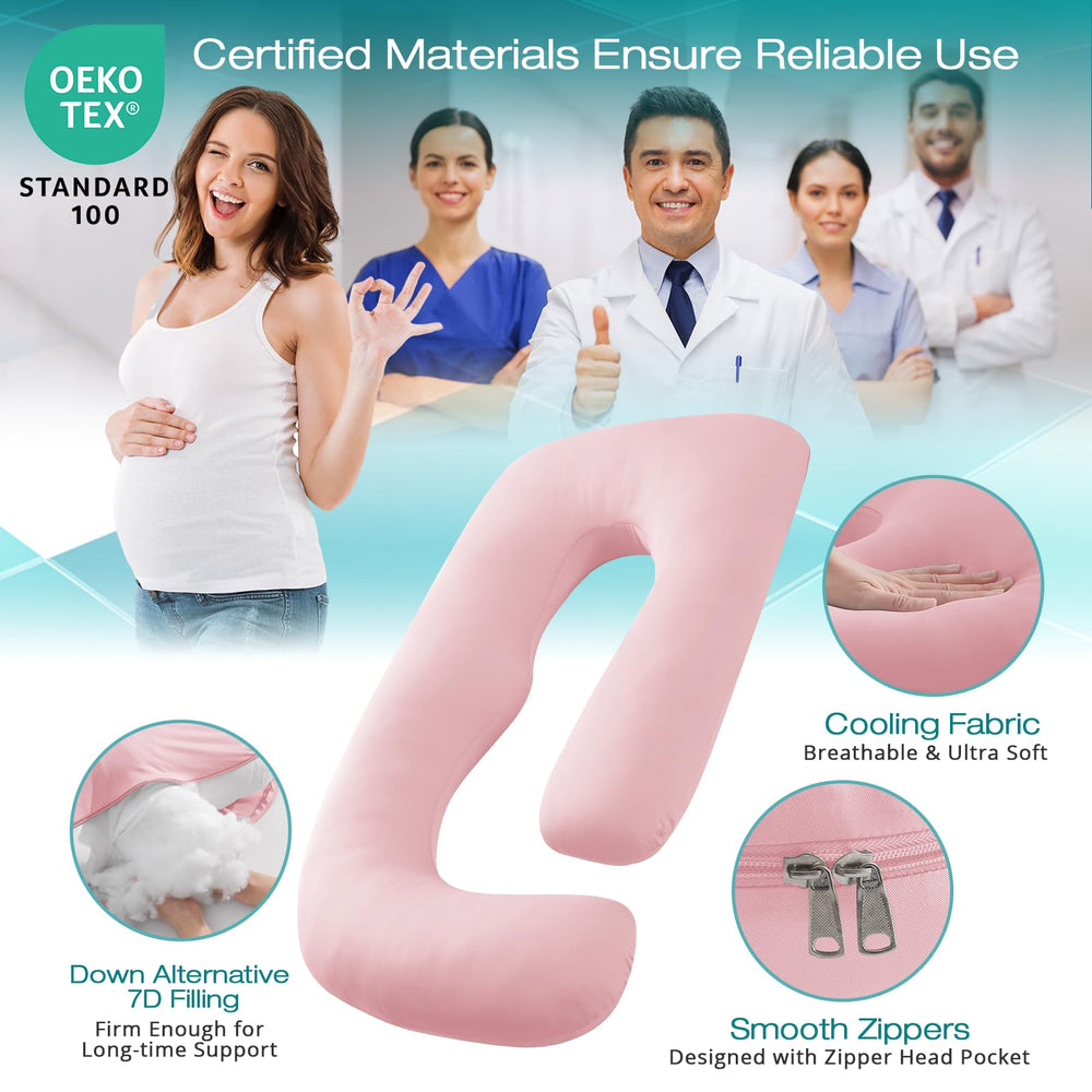 Sasttie 57-inch-length pillow wraps around for full-body support