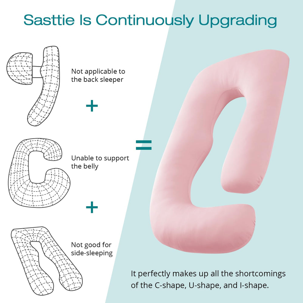 Sasttie 65-inch length stretches from head to feet for versatile positioning