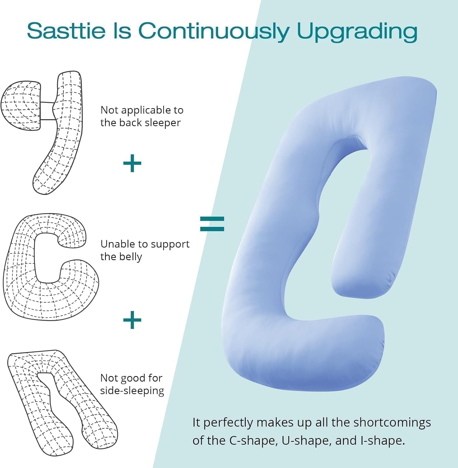 Sasttie removable cooling cover for easy washing and cooling comfort